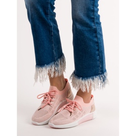 Primavera Sapatos de deslizamento rosa 2