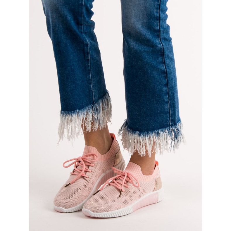 Primavera Sapatos de deslizamento rosa 2