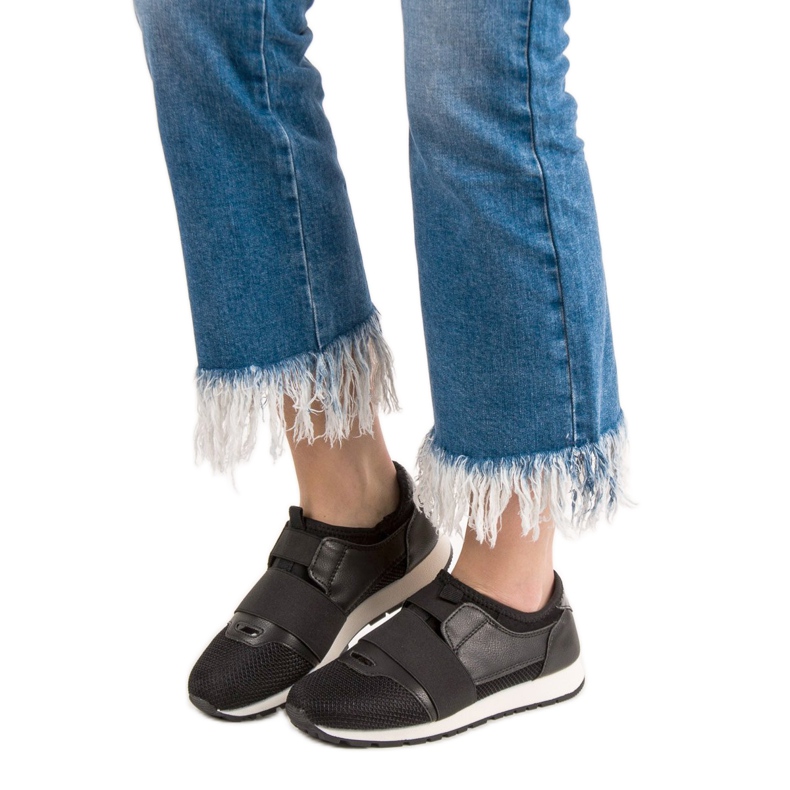 Sergio Todzi Sapatos deslizantes com elástico preto 2 Sergio Todzi Sapatos deslizantes com elástico preto 2
