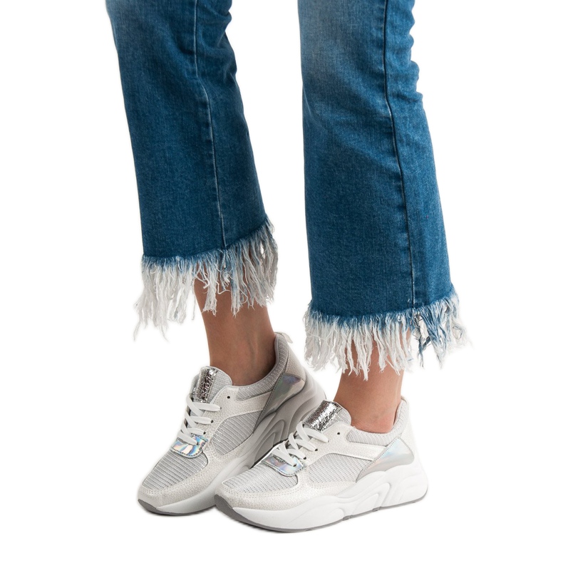 Ideal Shoes Calçados Esportivos Brancos 2