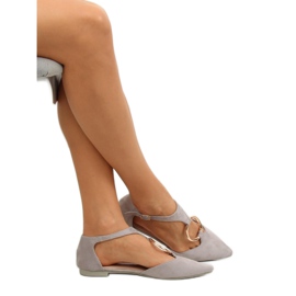 Bailarinas abertas cinza JN7119 L. GREY 2