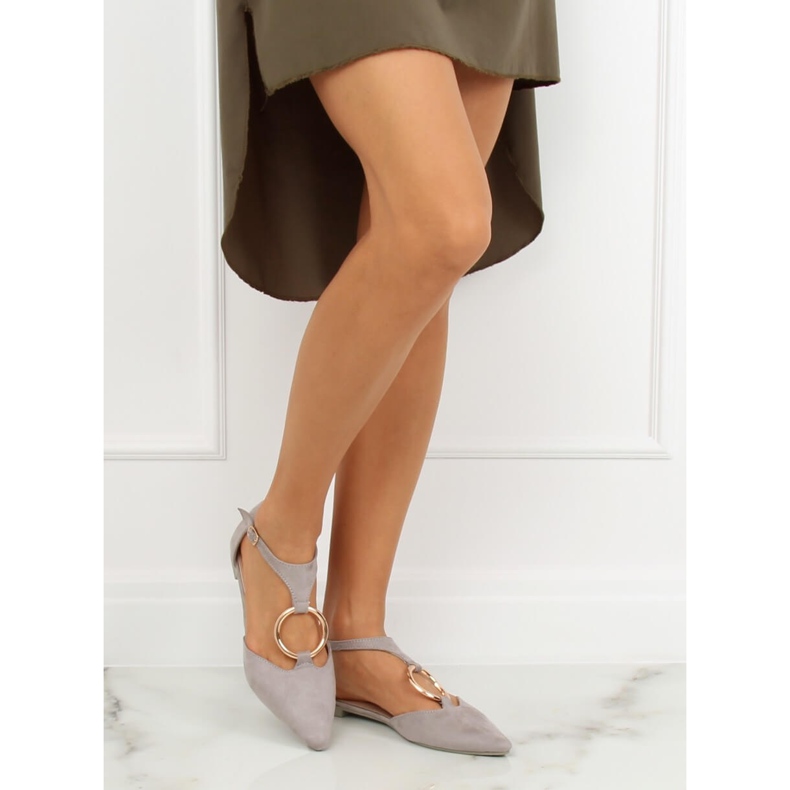 Bailarinas abertas cinza JN7119 L. GREY 1