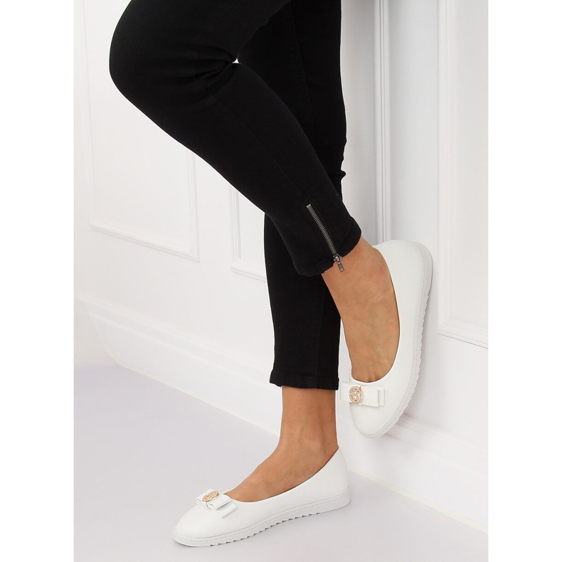 Bailarinas femininas brancas YSD-03 Branco 1