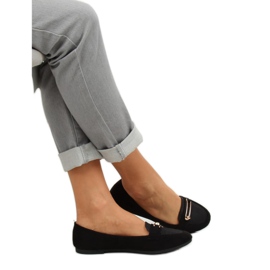 Mocassins femininos negros VS-662 pretos 1