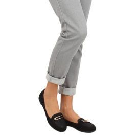 Mocassins femininos negros VS-662 pretos 2