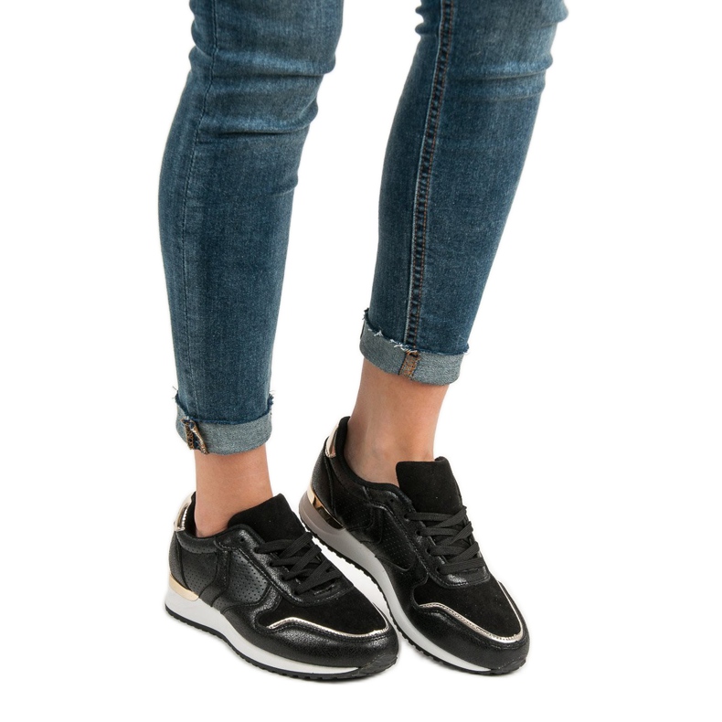 SHELOVET Calçados esportivos casuais preto 1