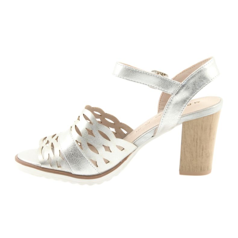 M.Daszyński Sandálias prateadas Daszyński 1846 post cinza 2