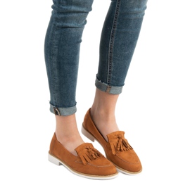 Mocassins de tijolo VICES marrom laranja 1