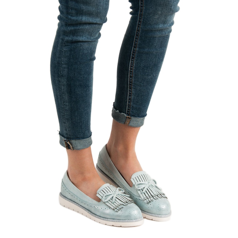 Balada Mocassins femininos azul 2