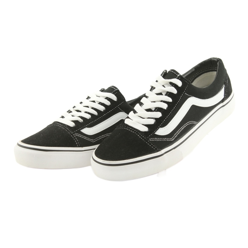 Skool Vans preto branco 3