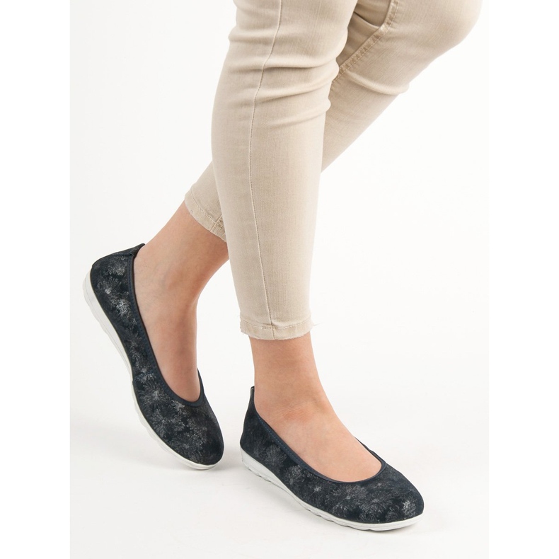 Filippo Bailarinas de couro azul 2