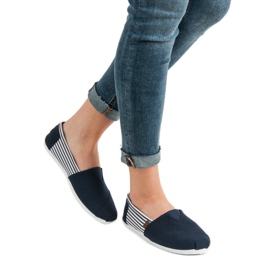 SHELOVET Sapatilhas leves branco azul marinho 2