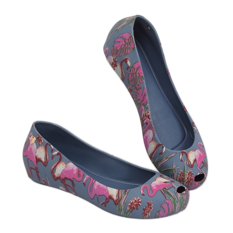 Meliski com flamingos azul marinho CK85 Blue roxo azul-marinho multicolorido 1