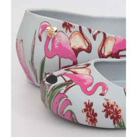 Meliski com flamingos cinza CK85 Gray roxo multicolorido 1