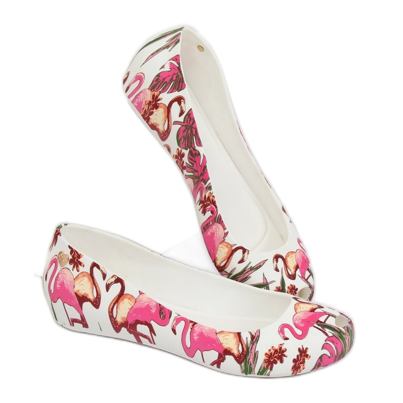 Meliski com flamingos brancos CK85 White roxo multicolorido 2