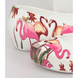 Meliski com flamingos brancos CK85 White roxo multicolorido 1