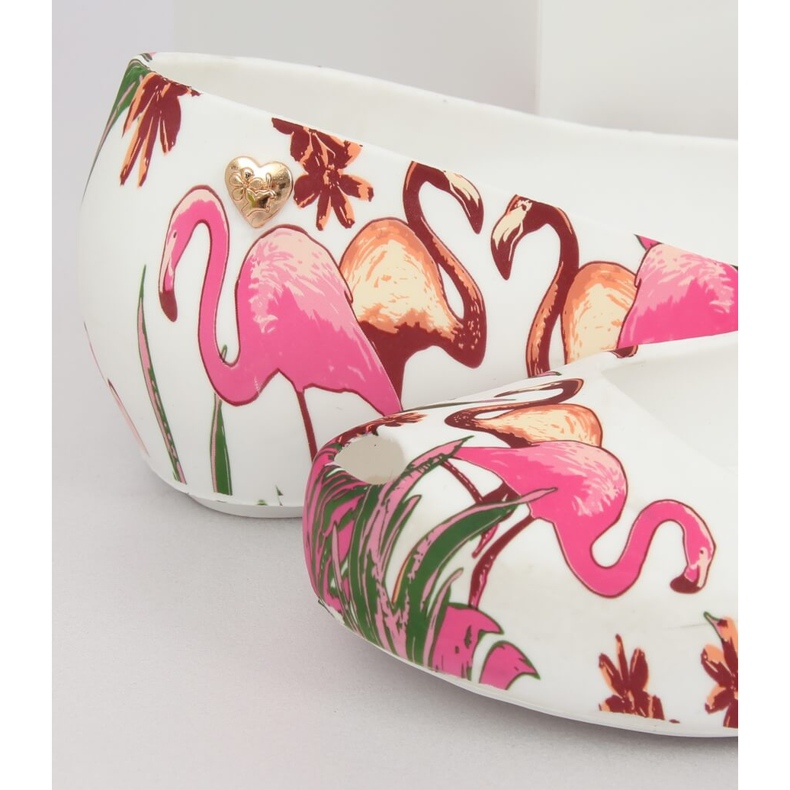 Meliski com flamingos brancos CK85 White roxo multicolorido 1