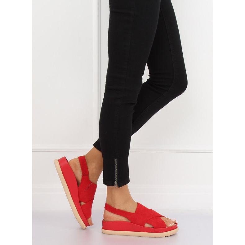 Sandálias femininas vermelhas G-202 Red vermelho 1