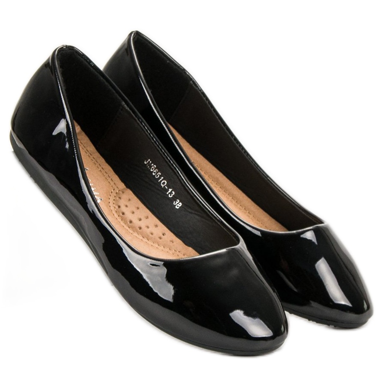 GUAPISSIMA Bailarinas lacadas preto 2