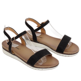 Sandálias femininas pretas S18-33 Pretas preto 2