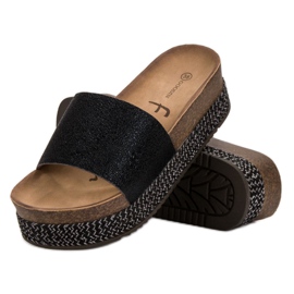 Goodin Chinelos na plataforma preto 2