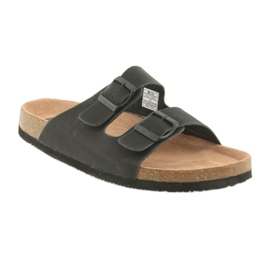 Chinelos pretos Big Star 174605 masculinos 1