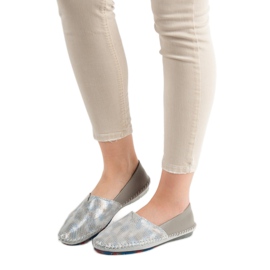 Goodin Sapatos de couro slip-on cinza 1