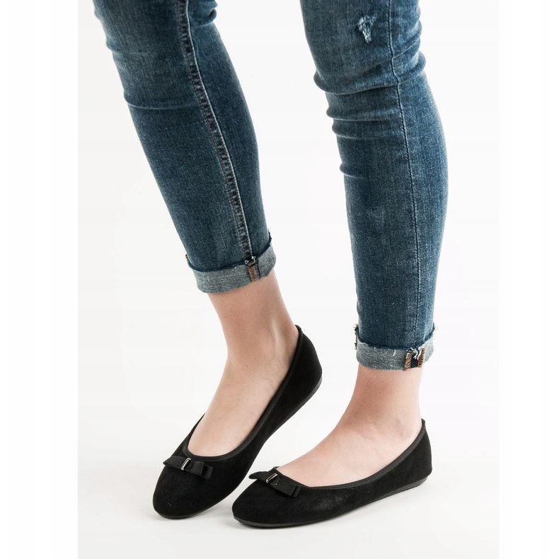 GUAPISSIMA Bailarinas com brilho preto 1