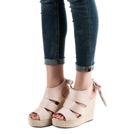 Cm Paris Sandálias Beige Wedge bege 2