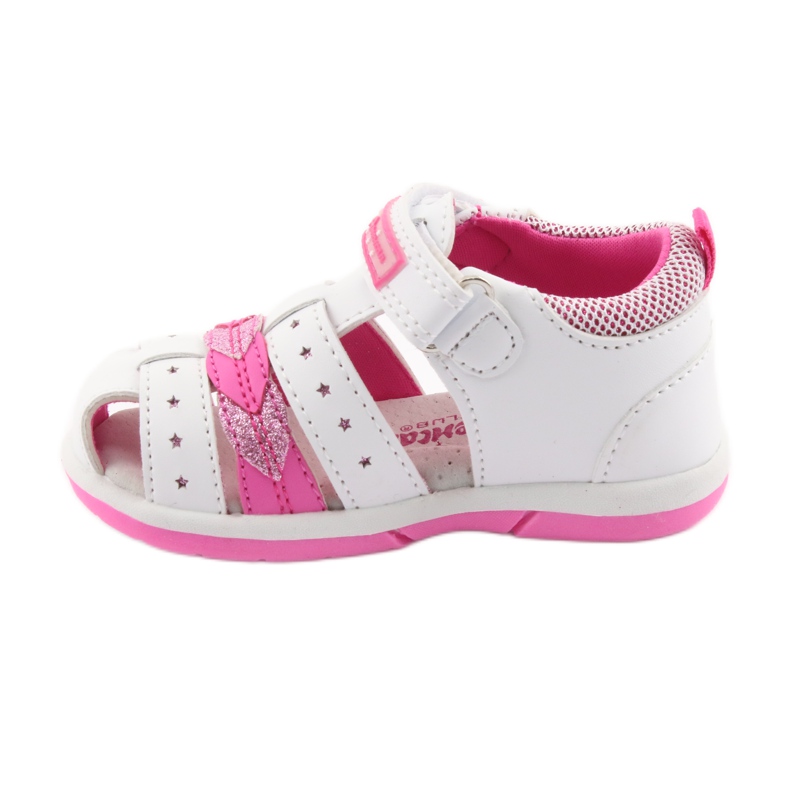 American Club Sandálias femininas americanas DR18 branco rosa 2