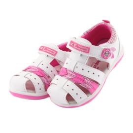 American Club Sandálias femininas americanas DR18 branco rosa 3