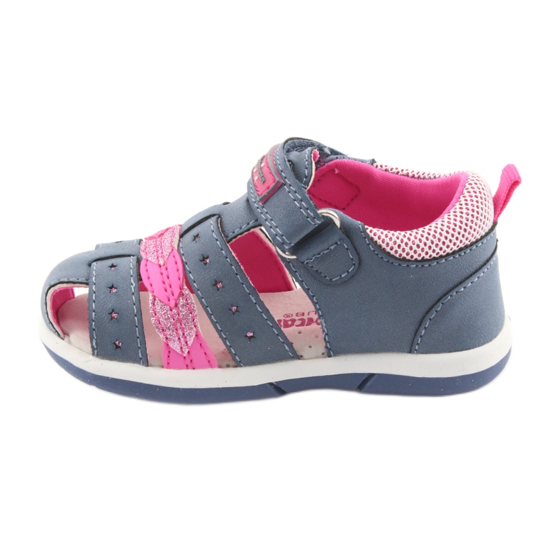 American Club Sandálias femininas jeans americanas DR18 azul rosa 2
