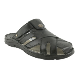 Chinelos masculinos Naszbut 051 pretos 1