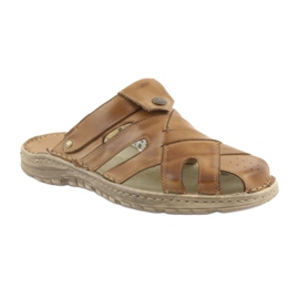 Chinelos masculinos Naszbut 051 bege 1