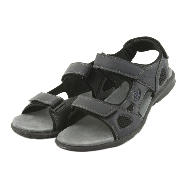 American Club Sandálias esportivas americanas HL06 preto azul marinho 3