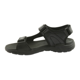 American Club Sandálias esportivas de couro pretas americanas CY11 preto 2