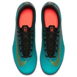 Chuteiras de futebol Nike Mercurial Vapor 12 Club CR7 Mg M AJ3723-390 verde verde 2