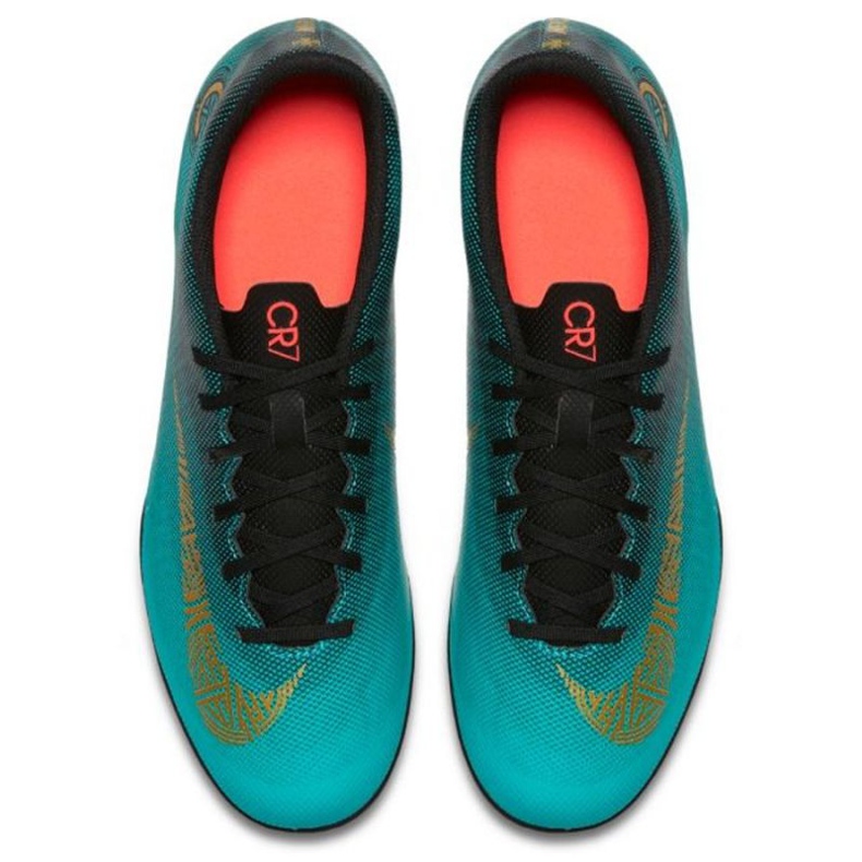 Chuteiras de futebol Nike Mercurial Vapor 12 Club CR7 Mg M AJ3723-390 verde verde 2