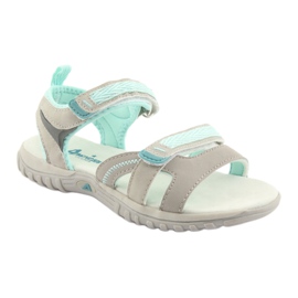American Club American Sandals Sports Sports HL14 cinza/verde 1