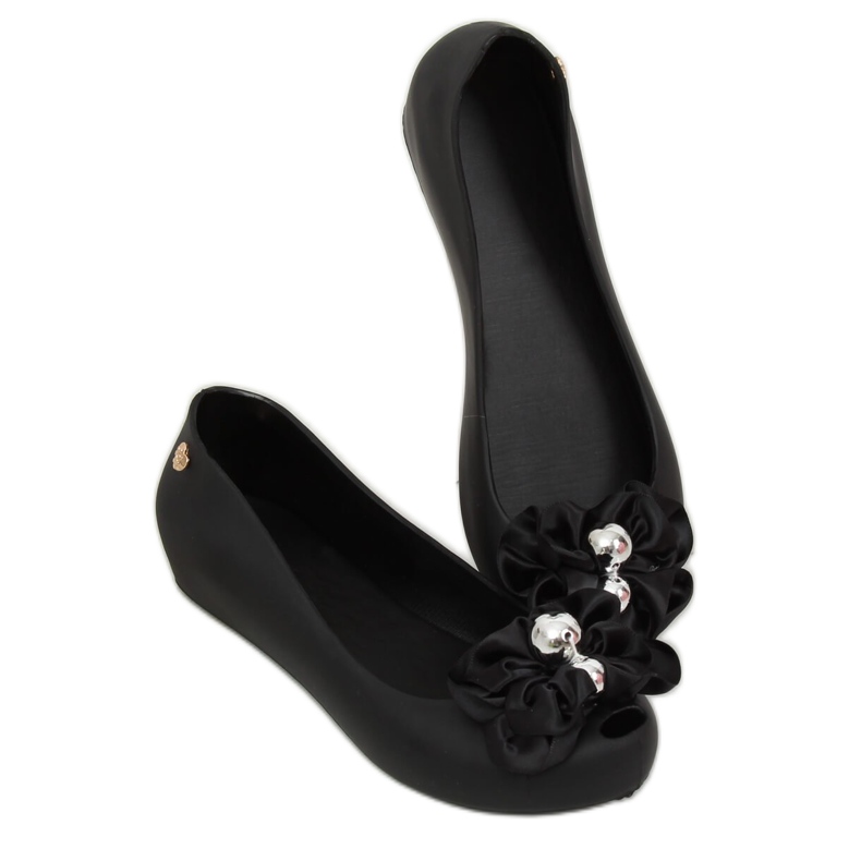 Bailarinas Meliski com laço preto CK-86P Preto 1