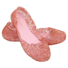Bailarinas de borracha rosa QX-02 Rose 1