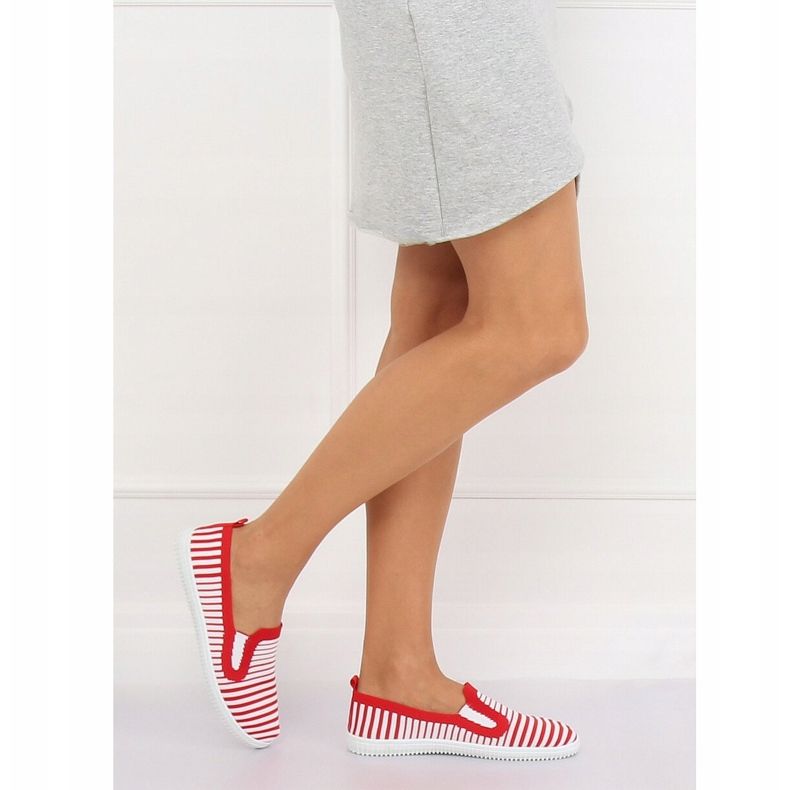 Tênis slipon vermelho XJ-2909 Vermelho branco 2