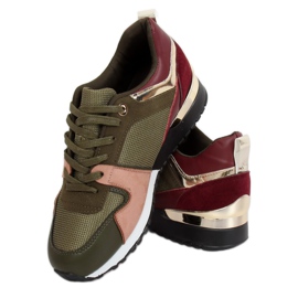 Calçados esportivos verdes B-01 Verde Exército multicolorido 2