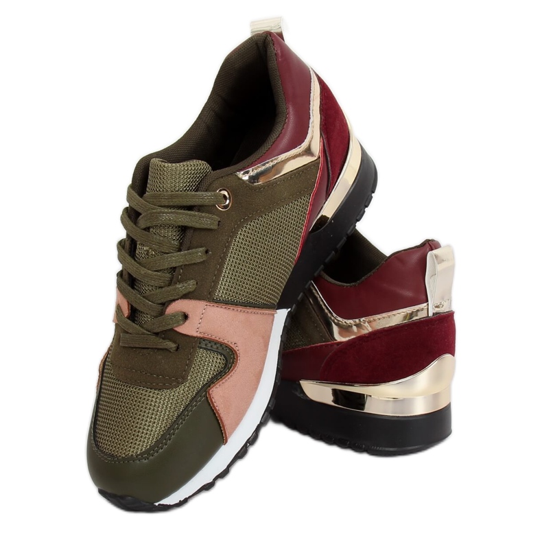 Calçados esportivos verdes B-01 Verde Exército multicolorido 2