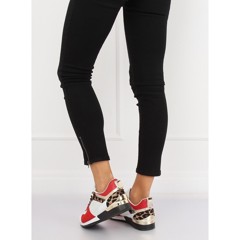 Calçado desportivo branco B-01 BRANCO / LEOPARDO preto marrom multicolorido 1
