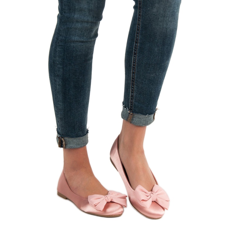 BELLAMILA Bailarinas de cetim rosa 1