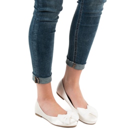 BELLAMILA Bailarinas de cetim branco 2