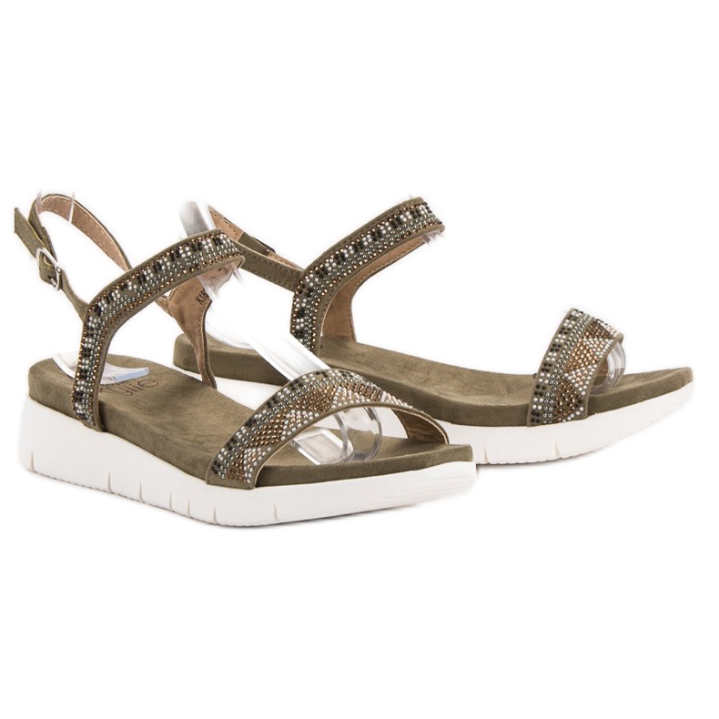 Kylie Sandálias Khaki Wedge verde 1