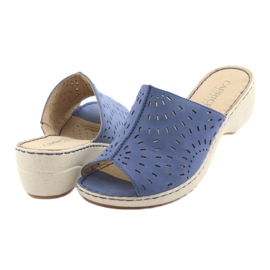 Calça jeans Caprice 27351 com chinelos femininos azul 4