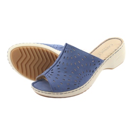 Calça jeans Caprice 27351 com chinelos femininos azul 5